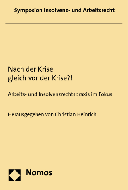 Nach der Krise gleich vor der Krise?! - 