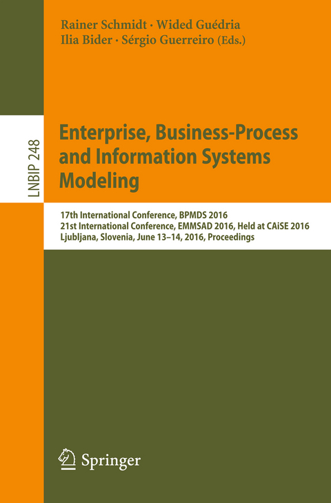 Enterprise, Business-Process and Information Systems Modeling - 