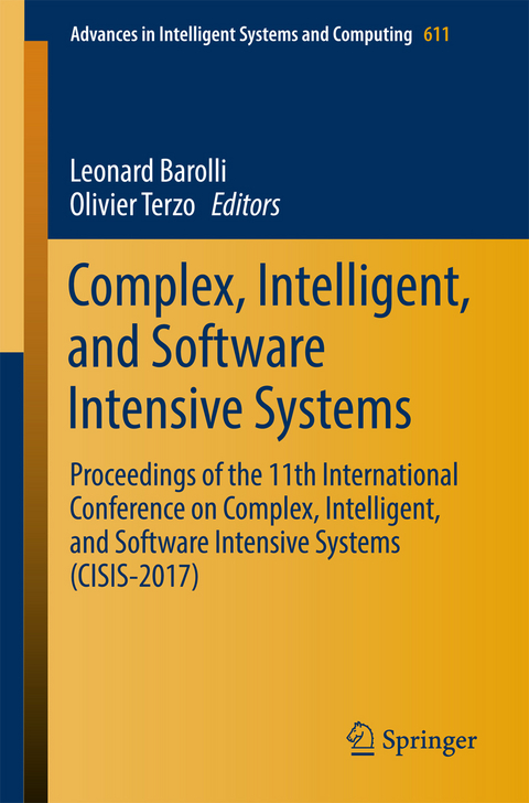 Complex, Intelligent, and Software Intensive Systems - 