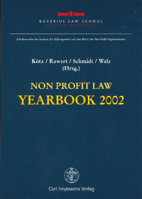 Non Profit Law Yearbook 2002 - 
