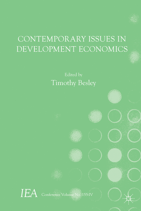 Contemporary Issues in Development Economics - Timothy Besley