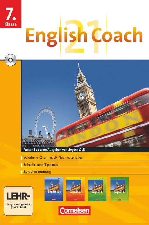English G 21 - English Coach 21 (zu allen Ausgaben) - Lernsoftware f&uuml;r zu Hause - Band 3: 7. Schuljahr - James Pankhurst, Markus Ritter, Angelika Thiele