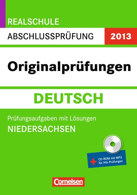 Pr&uuml;fungstrainer Sekundarstufe I - Deutsch - Realschule Niedersachsen / 10. Schuljahr - Pr&uuml;fungsaufgaben mit L&ouml;sungen und CD-Extra - Mareike Zech