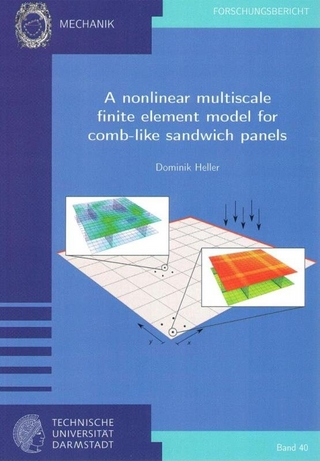 A nonlinear multiscale finite element model for comb-like sandwich panels