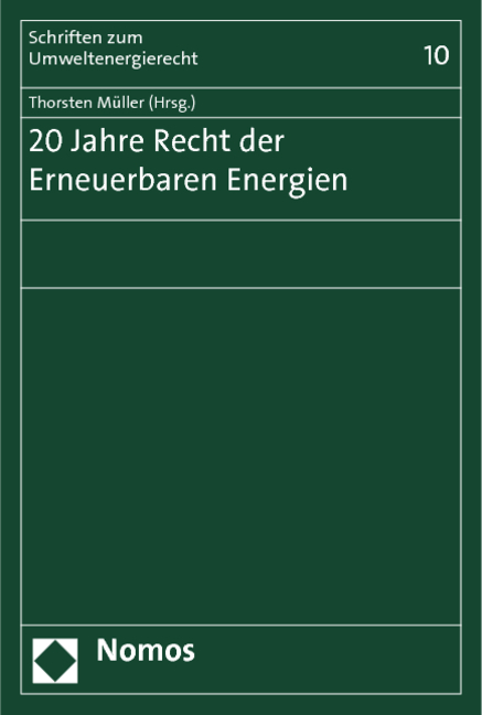 20 Jahre Recht der Erneuerbaren Energien - 