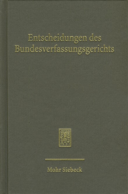 Entscheidungen des Bundesverfassungsgerichts (BVerfGE) - 