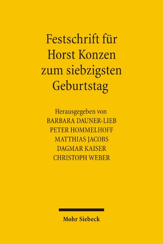 Festschrift für Horst Konzen zum siebzigsten Geburtstag