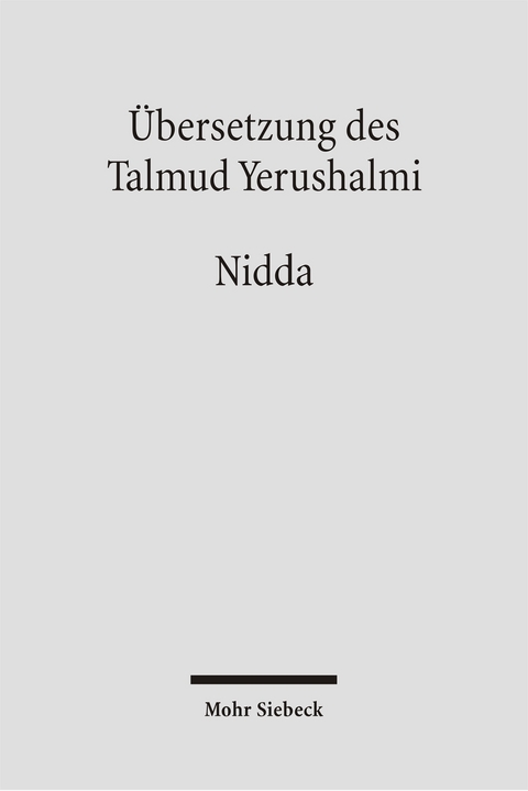 &Uuml;bersetzung des Talmud Yerushalmi - 