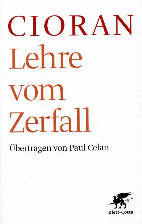 Lehre vom Zerfall - Emile M. Cioran