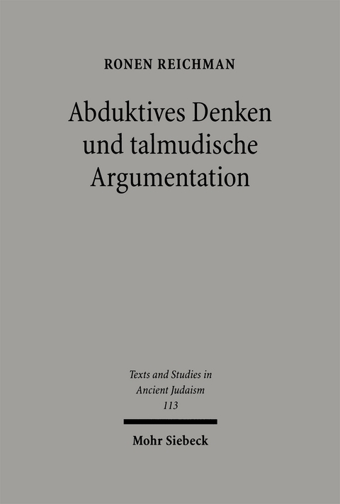 Abduktives Denken und talmudische Argumentation - Ronen Reichman