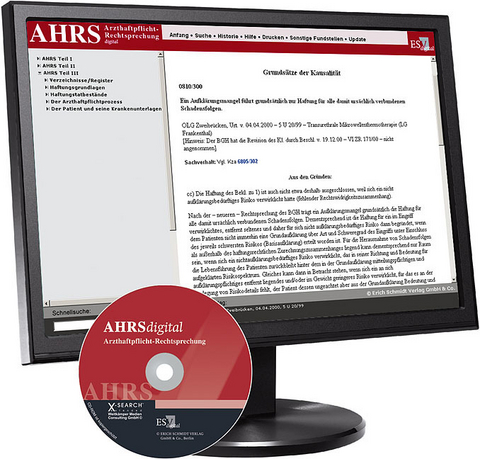 Arzthaftpflicht-Rechtsprechung digital / Arzthaftpflicht-Rechtsprechung I-III - Einzelbezug - 