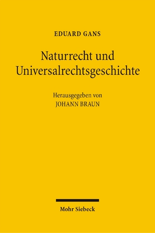 Naturrecht und Universalrechtsgeschichte