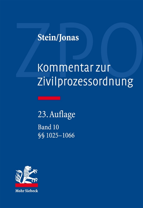 Kommentar zur Zivilprozessordnung -  Stein,  Jonas