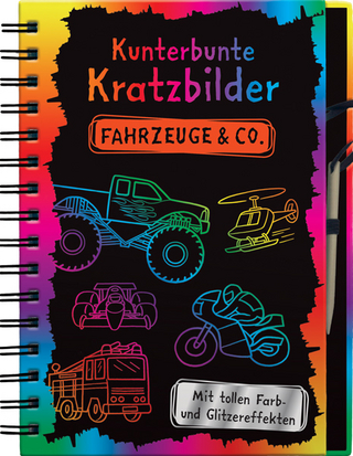 Kunterbunte Kratzbilder: Fahrzeuge & Co.