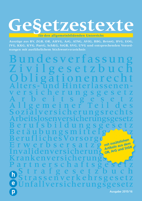 Gesetzestexte 2015/2016 | Print inkl. eLehrmittel - Andreas Pfammatter