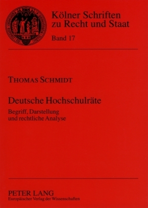 Deutsche Hochschulr&auml;te - Thomas Schmidt