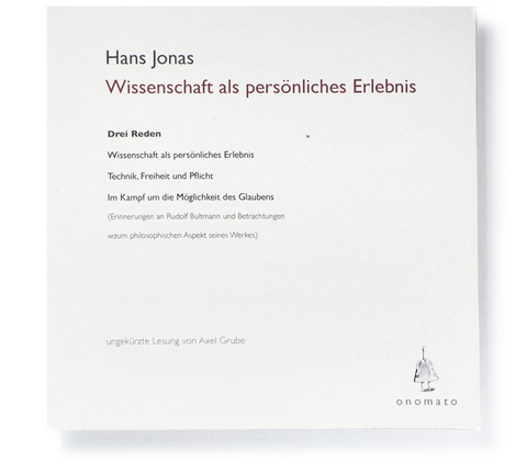 Wissenschaft als pers&ouml;nliches Erlebnis - Hans Jonas