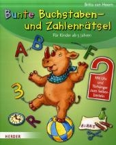 Bunte Buchstaben- und Zahlrenr&auml;tsel - Britta van Hoorn