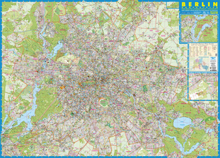 Pharus Wandplan Berlin - Kompaktausgabe
