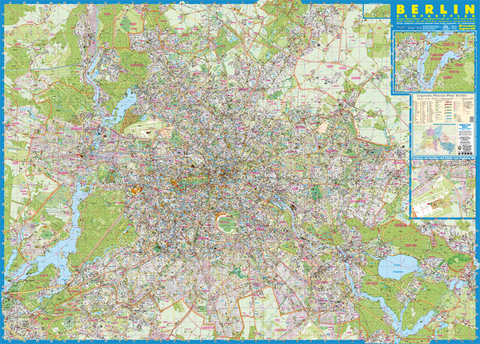 Pharus Wandplan Berlin - Kompaktausgabe - 