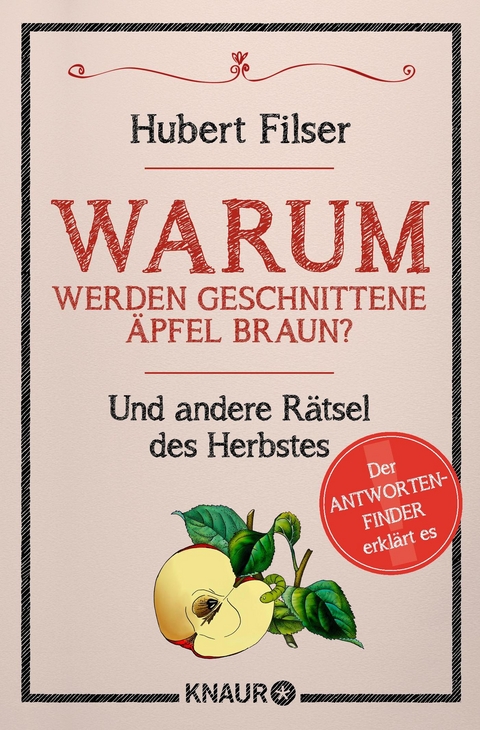 Warum werden geschnittene &Auml;pfel braun? - Hubert Filser