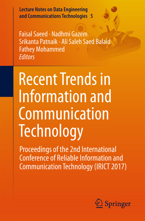 Recent Trends in Information and Communication Technology - 