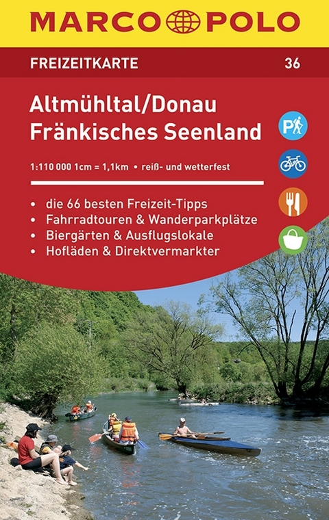 MARCO POLO Freizeitkarte Altm&uuml;hltal, Donau, Fr&auml;nkisches Seenland