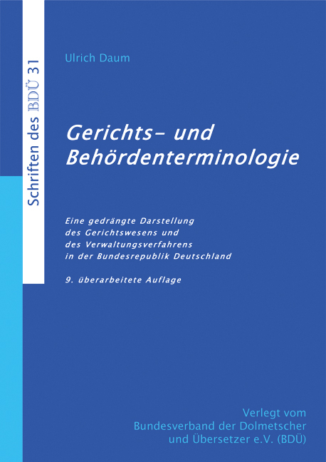 Gerichts- und Beh&ouml;rdenterminologie - Ulrich Daum