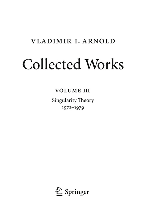 Vladimir Arnold &ndash; Collected Works - Vladimir I. Arnold