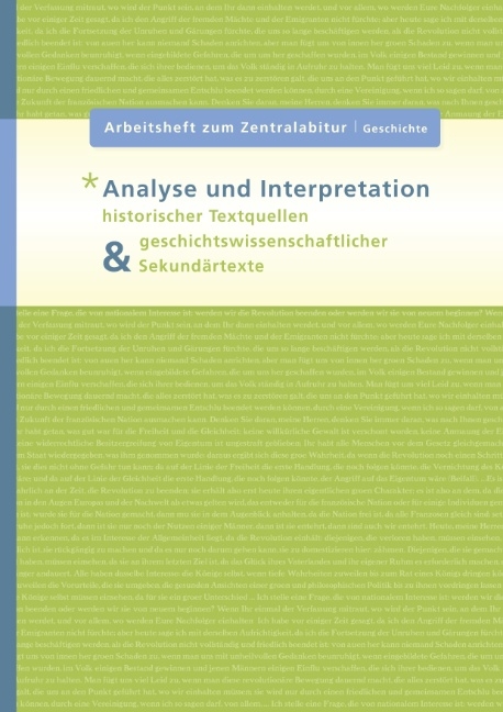 Analyse und Interpretation historischer Textquellen & geschichtswissenschaftlicher Sekund&auml;rtexte - Heinz-J&uuml;rgen Tr&uuml;tken-Kirsch