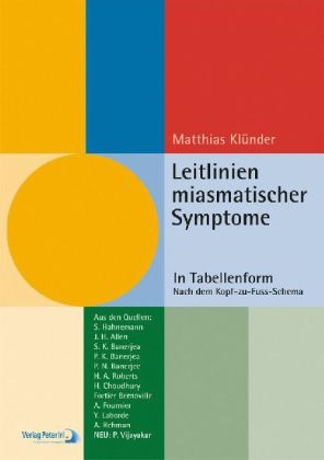 Leitlinien miasmatischer Symptome - Matthias Kl&uuml;nder