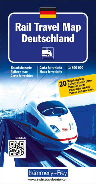 Rail Travel Map Deutschland 1:800 000