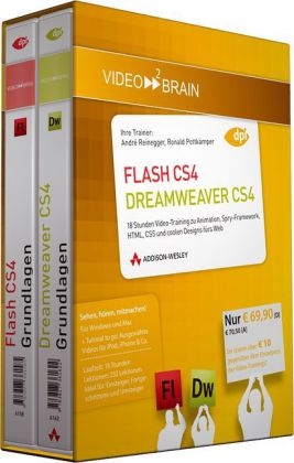 Adobe Flash CS4/Adobe Dreamweaver CS4 - Bundle - Video-Training