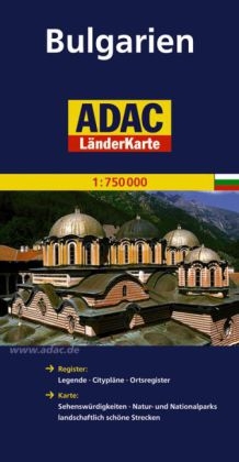 ADAC LänderKarte Bulgarien 1:750 000