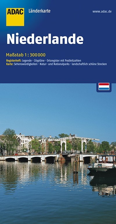 ADAC L&auml;nderKarte Niederlande 1:300 000