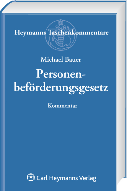 Personenbef&ouml;rderungsgesetz - Michael Bauer