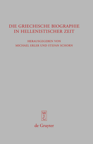 Die griechische Biographie in hellenistischer Zeit