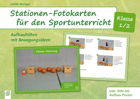 Stationen-Fotokarten f&uuml;r den Sportunterricht &ndash; Klasse 1/2 - Sybille Bier&ouml;gel