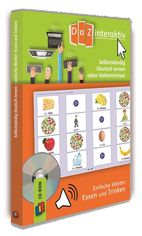 Selbstst&auml;ndig Deutsch lernen ohne Vorkenntnisse &ndash; einfache W&ouml;rter: Essen und Trinken &ndash; Premium-Lizenz - Redaktionsteam Verlag an der Ruhr