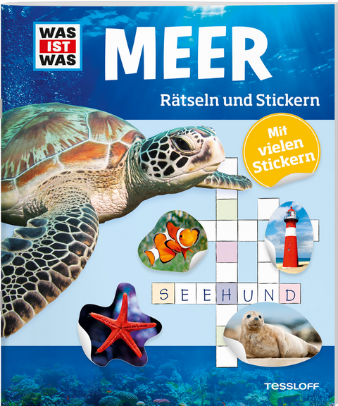 WAS IST WAS R&auml;tseln und Stickern: Meer - Lisa Hebler