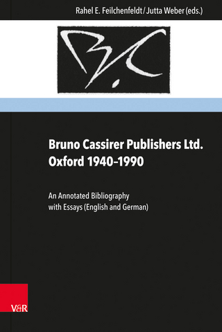 Bruno Cassirer Publishers Ltd. Oxford 1940–1990
