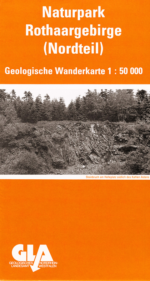 Geologische Wanderkarte des Naturparks Rothaargebirge. 1:50000 / Nordteil und S&uuml;dteil - Horst M&uuml;ller, Michael Th&uuml;nker