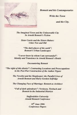 Bennett and His Contemporaries, Writhe the Town and the City - 