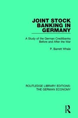 Joint Stock Banking in Germany