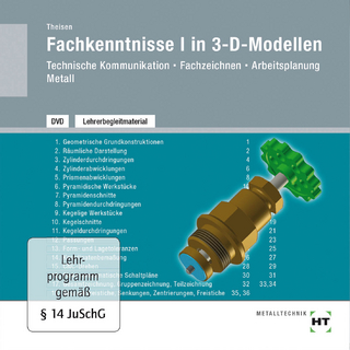 Lehrerbegleitmaterial Fachkenntnisse I in 3-D-Modellen