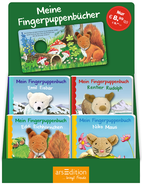 Display Fingerpuppenb&uuml;cher Winter