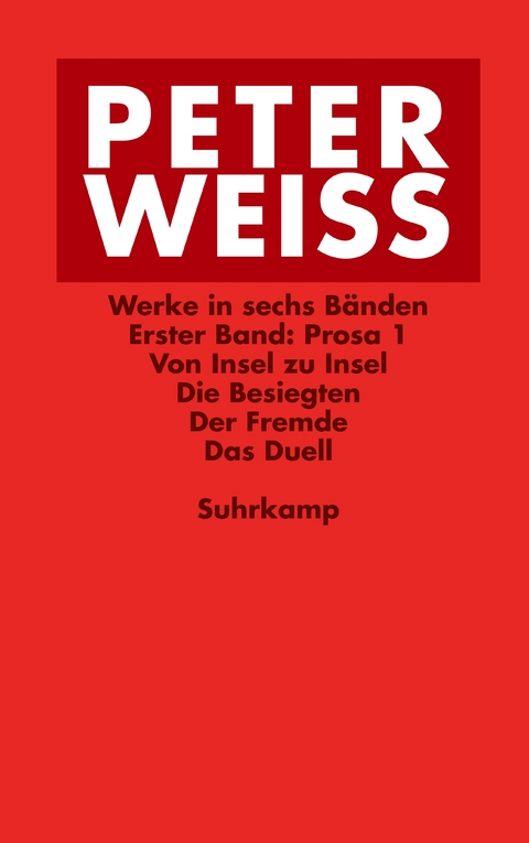 Werke in sechs B&auml;nden - Peter Weiss