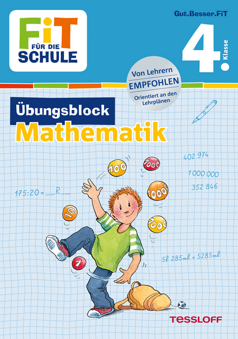 FiT F&Uuml;R DIE SCHULE: &Uuml;bungsblock Mathematik 4. Klasse - Werner Zenker
