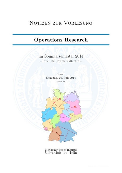 Operations Research - Tim Steinbach