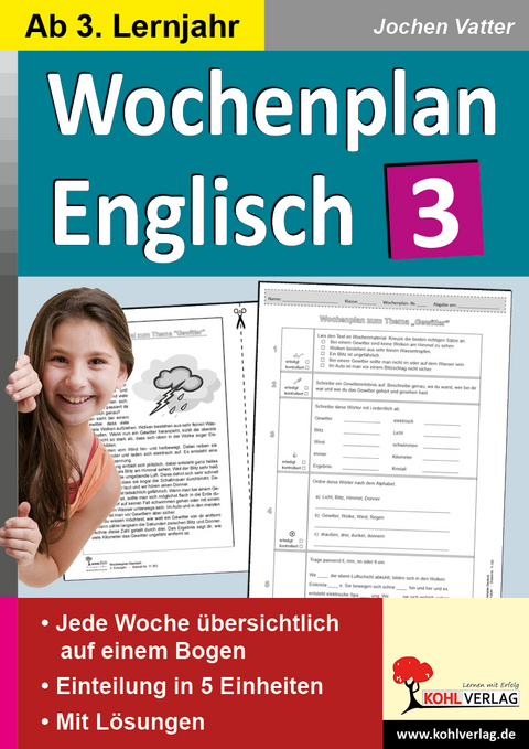 Wochenplan Englisch 3 - Jochen Vatter
